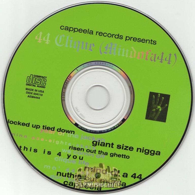洋楽 44 CLIQUE/G-RAP 44 Clique - Mindofa44: 1st Press. CD | Rap Music Guide